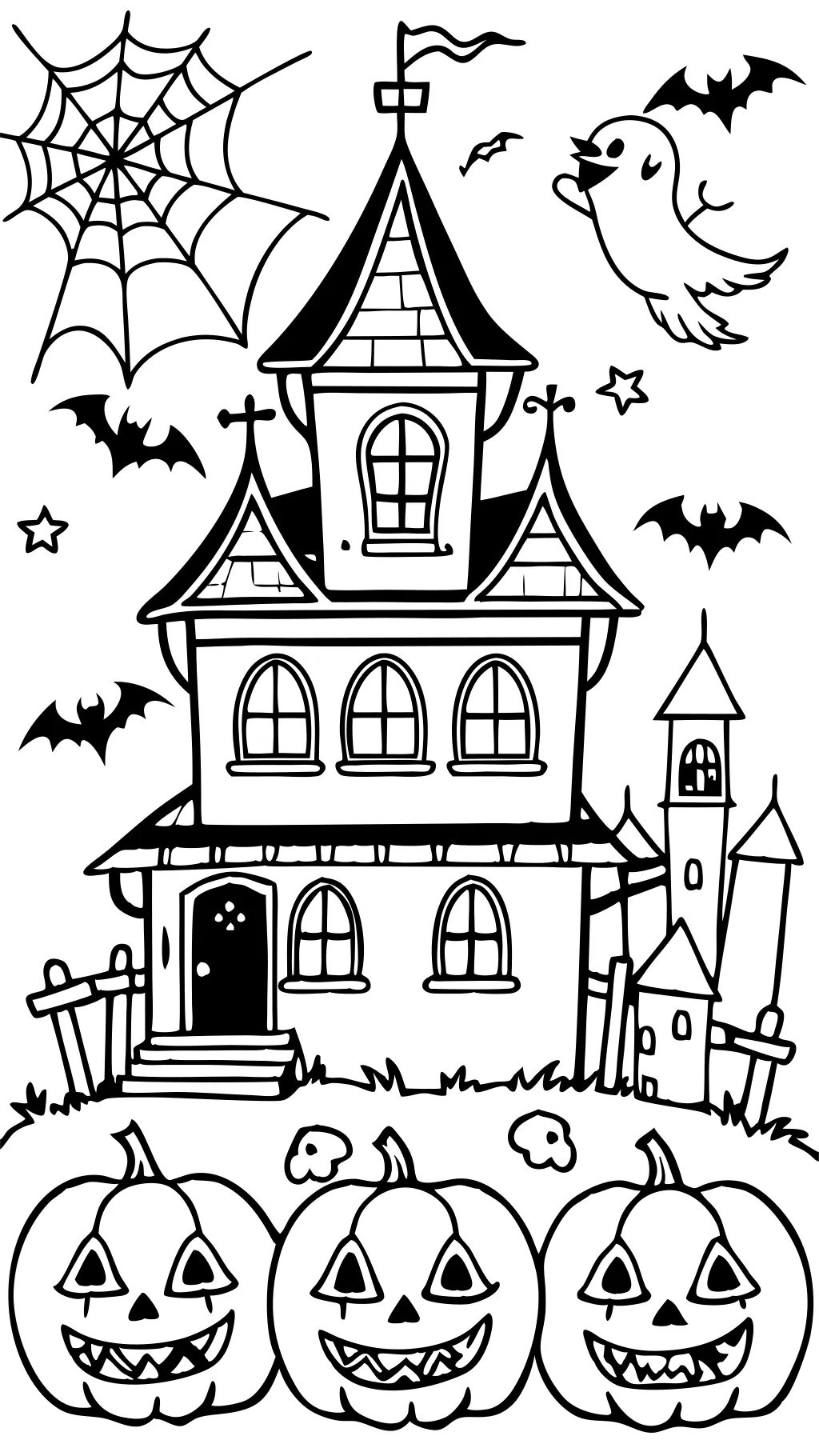 coloring pages halloween scary